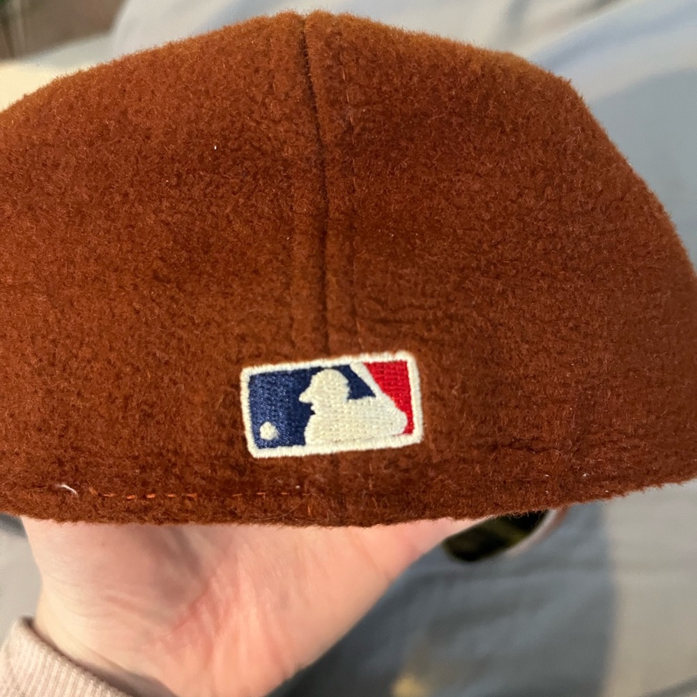 Aime Leon Dore Burnt Orange Cap with White NYY Logo - Picture 5 of 10